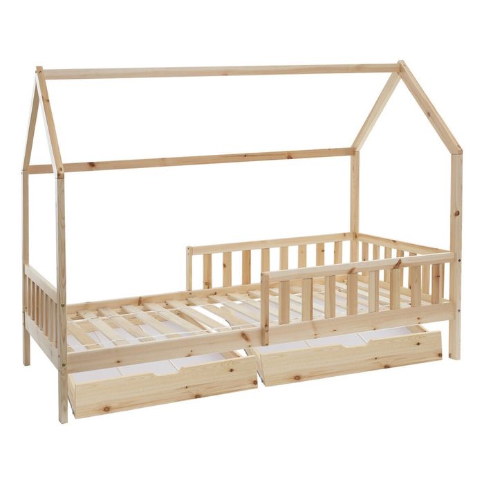 Cama Montessori com 2 gavetas