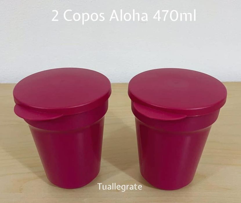 2 Copos Aloha 470 ml Tupperware