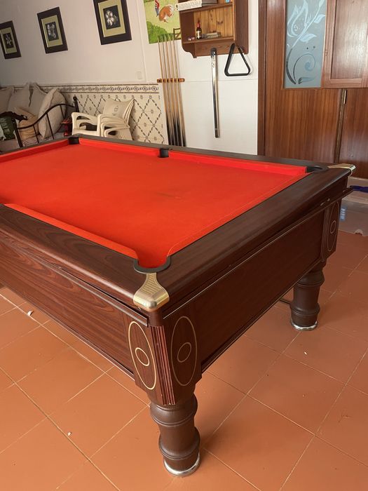 Mesa de snooker 2,3 x 120 exterior  180 x 90 interior  Ardósia