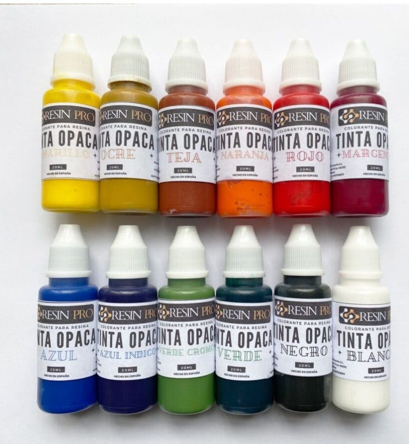 Pack 12 cores. 20ml. Pigmentos Resina Epoxi Nogueira, Fraião E Lamaçães •  OLX Portugal