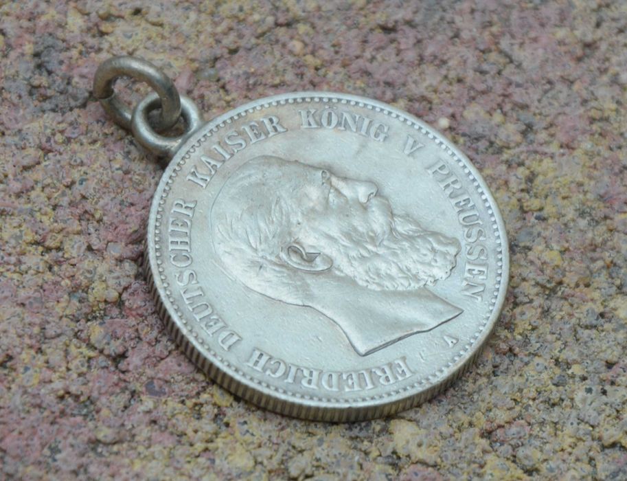 Srebrne 2 Marki 1888 A Prusy Fryderyk srebro Medalik