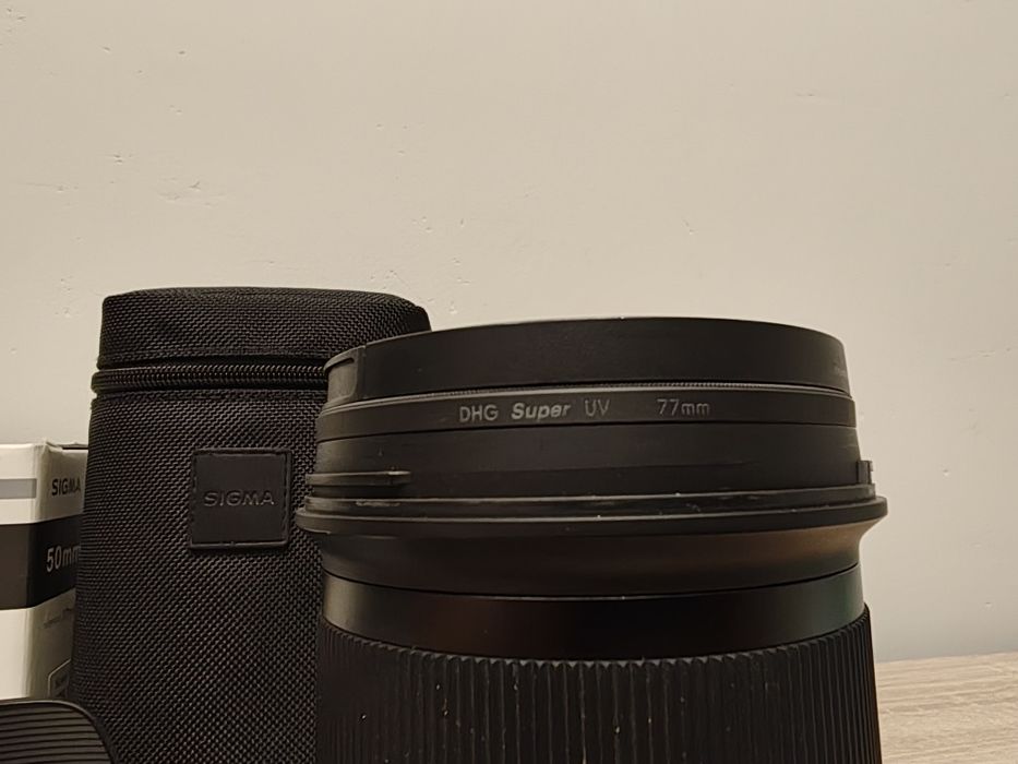 SIGMA 50mm F1.4DG Art Nikon F + filtry UV / ND  Stan jak nowy