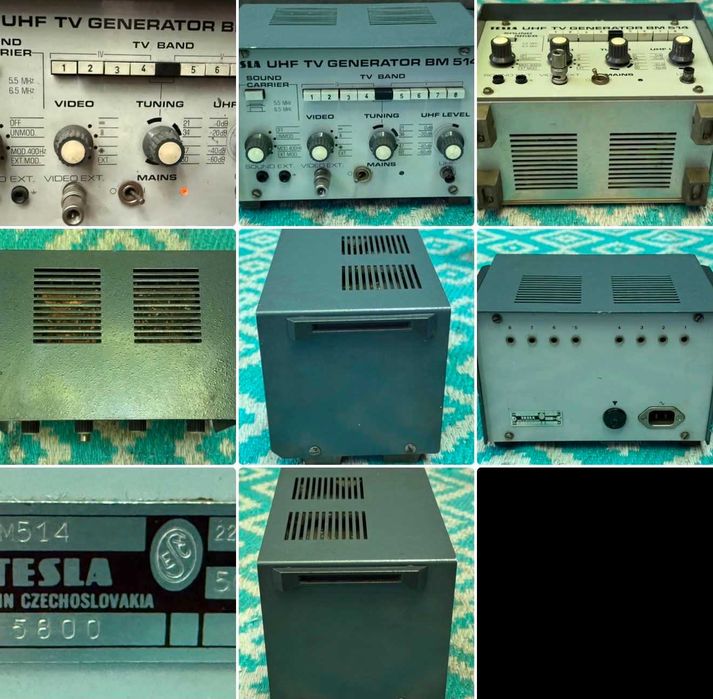 Unikatowy Działający Stary / lata 70-te ub.w / Generator Sygnału Telewizyjnego UHF Tesla typ BN514 WYSYŁAM Olx