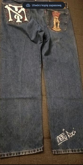 Spodnie Jeans Ręcznie Malowane Scarface Tony Montana Unikat