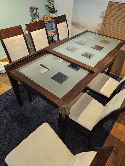Mesa extensivel com cadeira