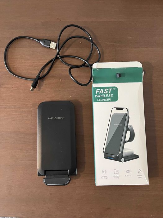 Base Carregamento Wireless 3 em 1