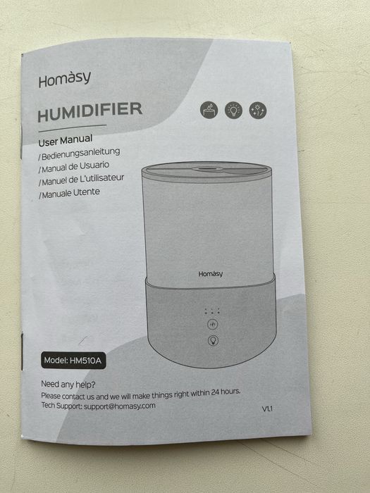 Зволожувач повітря homasy hm510a