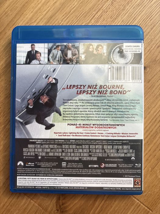 tom cruise mission impossible rogue nation blu ray