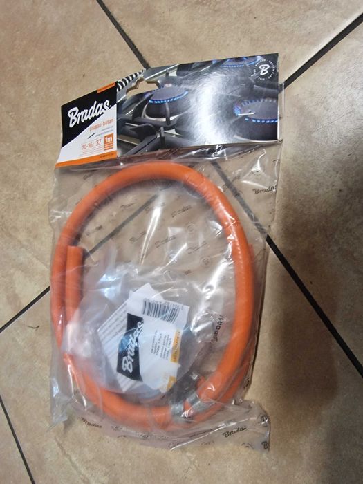 NOWY reduktor gazowy do butli 11kg Bradas opaski wąż do gazu 1 m