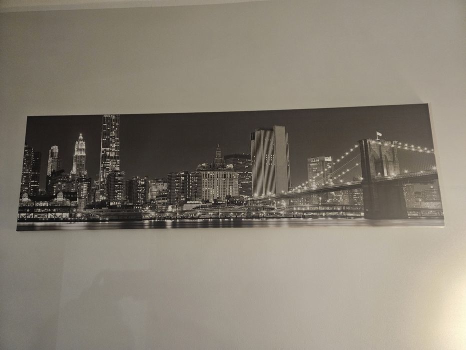 new York obraz czarno biały