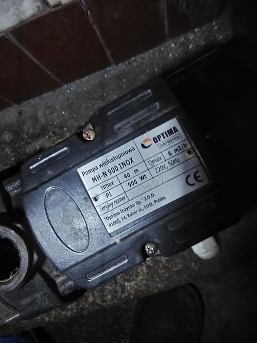 Багатоступінчастий поверхневий насос Optima MH-N 900inox 0.9 кВт,