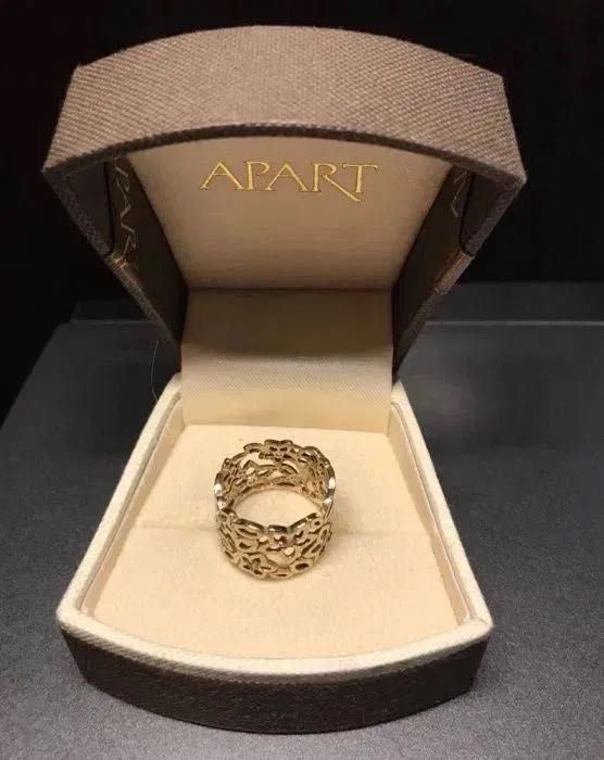 585 złoty pierścionek Apart kwiatki ażurowy 14k ażur ażurowa kwiaty