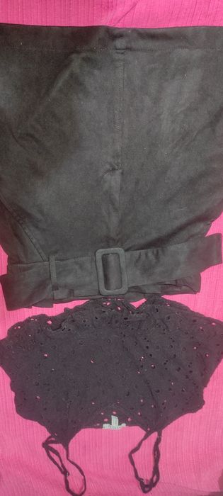 Mini saia de camurça