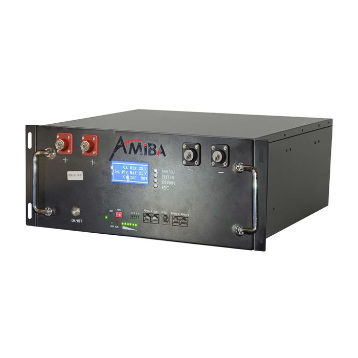 Літій-залізо-фосфатний акумулятор AMIBA LiFePO4 48V 100Ah (5,12 кВт)