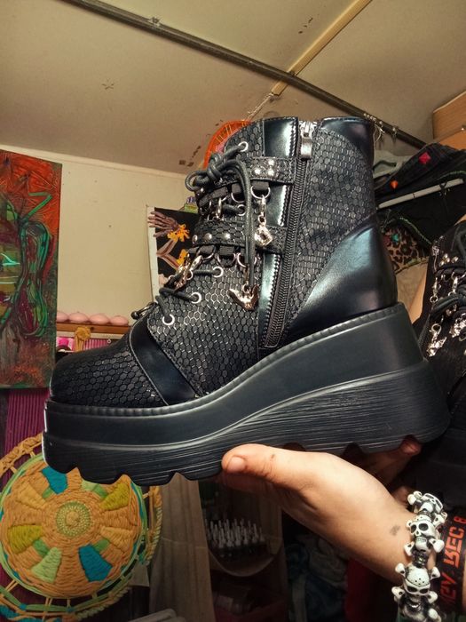 Botas de plataforma Gothic Punk