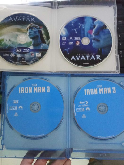 Dvd`s 3D, Avatar e Homem de Ferro 3