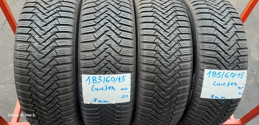 Opony Zimowe 185÷60÷15÷.LAUFEN.8 mm.Rok 2021.Jak NOWE.600 zł kpl-4 szt