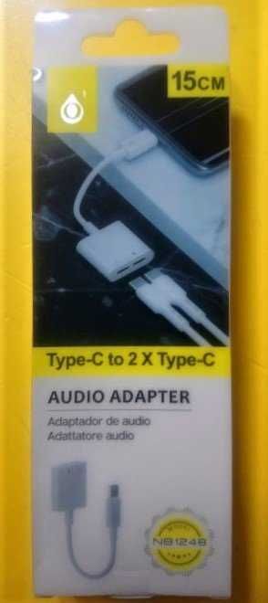 Cabo 2 em 1 carga e áudio Type-C - 2x Type-C64585830991234122