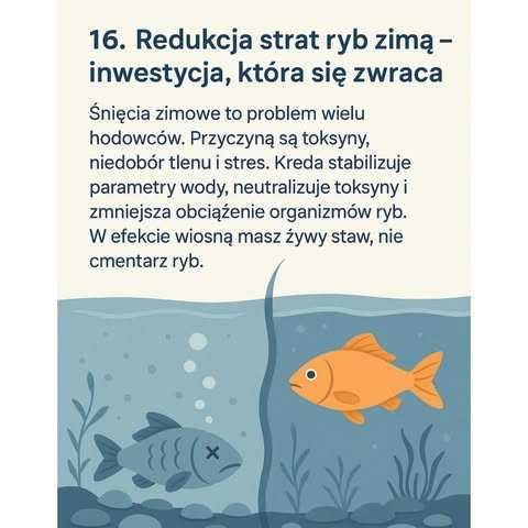 Kreda w pyle do stawu i oczka wodnego