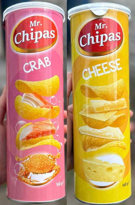 Чіпси Mr.Chipas краб і сир 160 грам