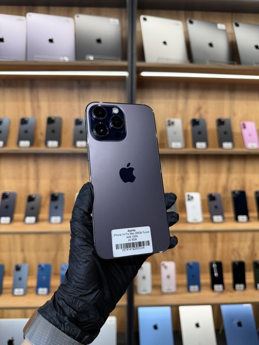 Магазин! Гарантія! 100% АКБ iPhone 14 Pro Max 256Gb Deep Purple Neverlock айфон про мах
