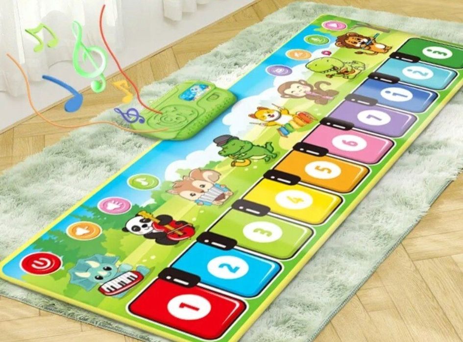 Mata interaktywna pianino 110cm edukacyjna muzyczna