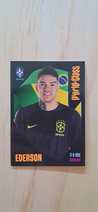 Cromo futebol de Ederson(World Class)da Panini