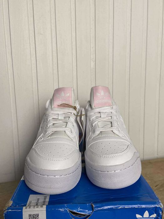 Buty tenisówki adidas forum bold białe org skórzane 38