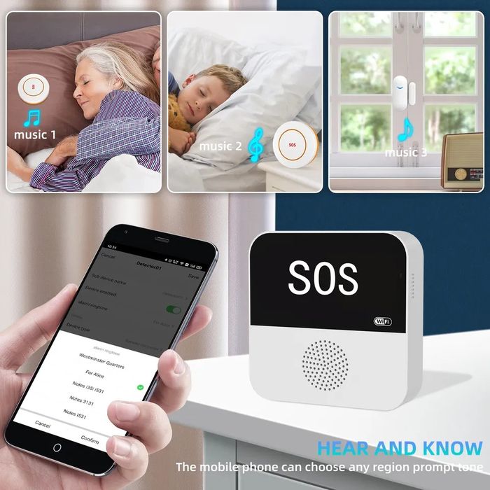 Sistema de alarme sem fios Tuya Wi-Fi com alerta, Anti roubo SELADO