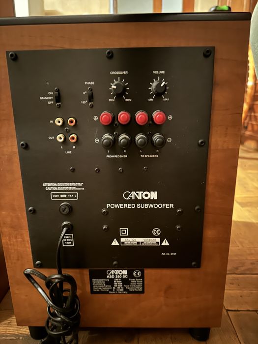 Продам Акустичну систему Canton  у відмінному стані і ресивер Yamaha
