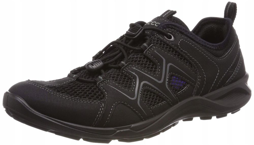 Ecco damskie buty sportowe czarne z logo 42 16la