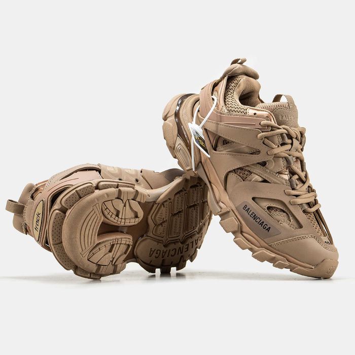 Женские кроссовки Balenciaga Track Brown Premium. 36-41