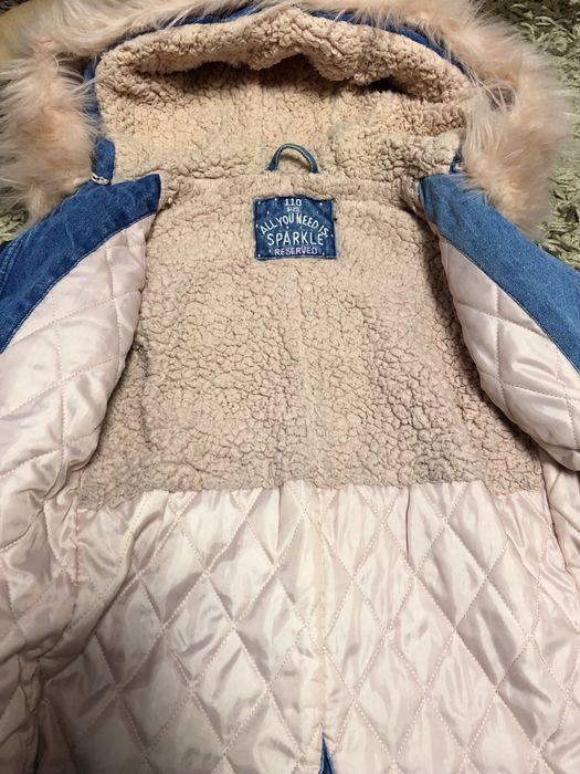 Джинсова парка утеплена, куртка джинсова