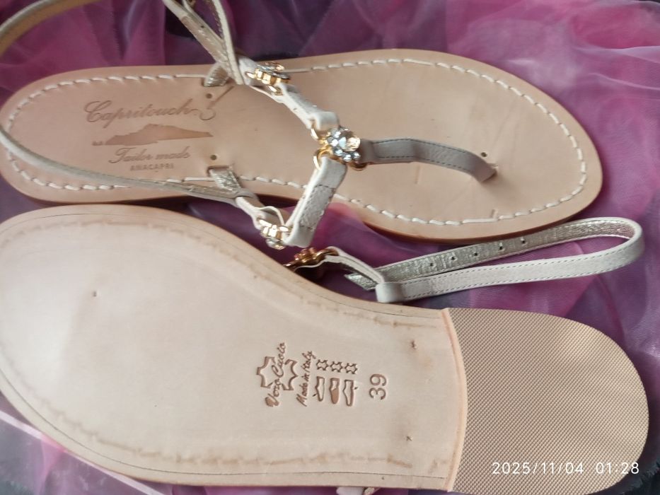 Италия 40р кожаные босоножки