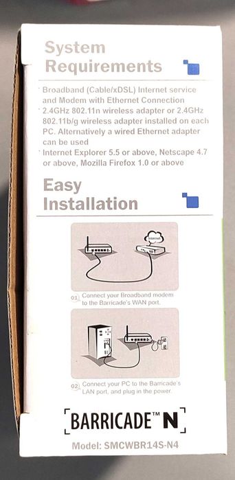 Wireless Router SMS Barricade 150 MB64750574962433123