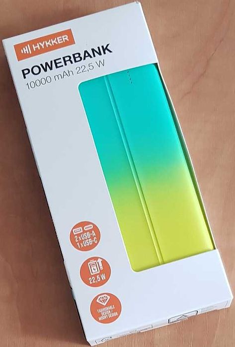 Powerbank 10000 mAh 22,5 W Hykker