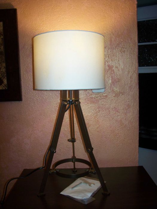 Lampa stołowa mosiądz Tarogo loft w stylu industrialnym  NOWA