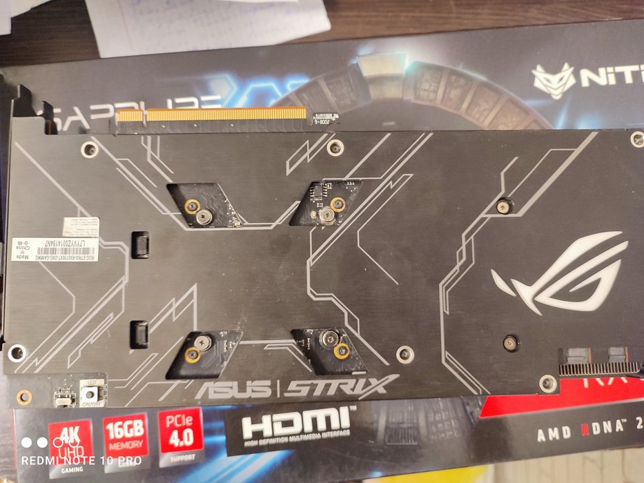 Видеокарта rx 5700 xt asus rog strix