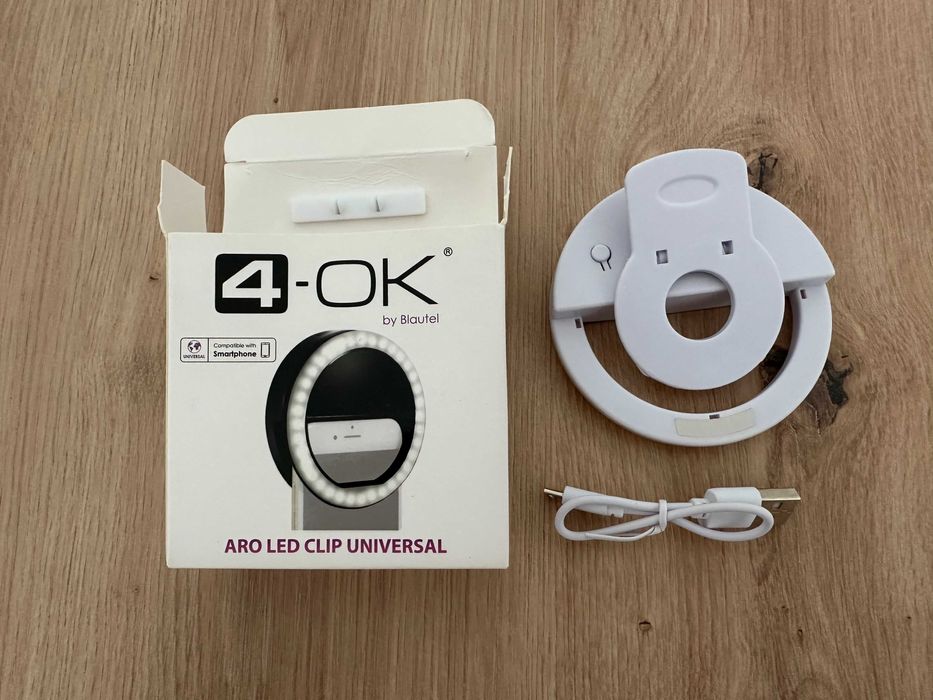 Aro LED Ring Light Universal com Clip – Iluminação para Telemóvel