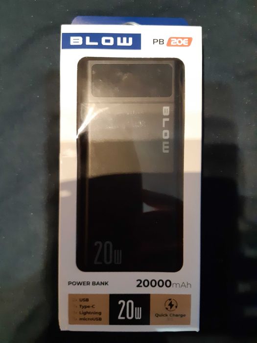 PowerBank Blow 20000mAh  20W Z Wyświetlaczem Led