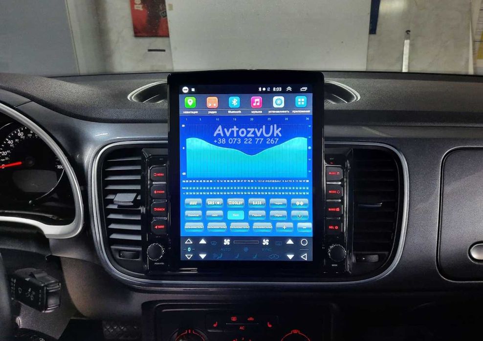 Магнитола NEW BEETLE Volkswagen VW GPS Жук ТВ 2 дин CarPlay Android 15