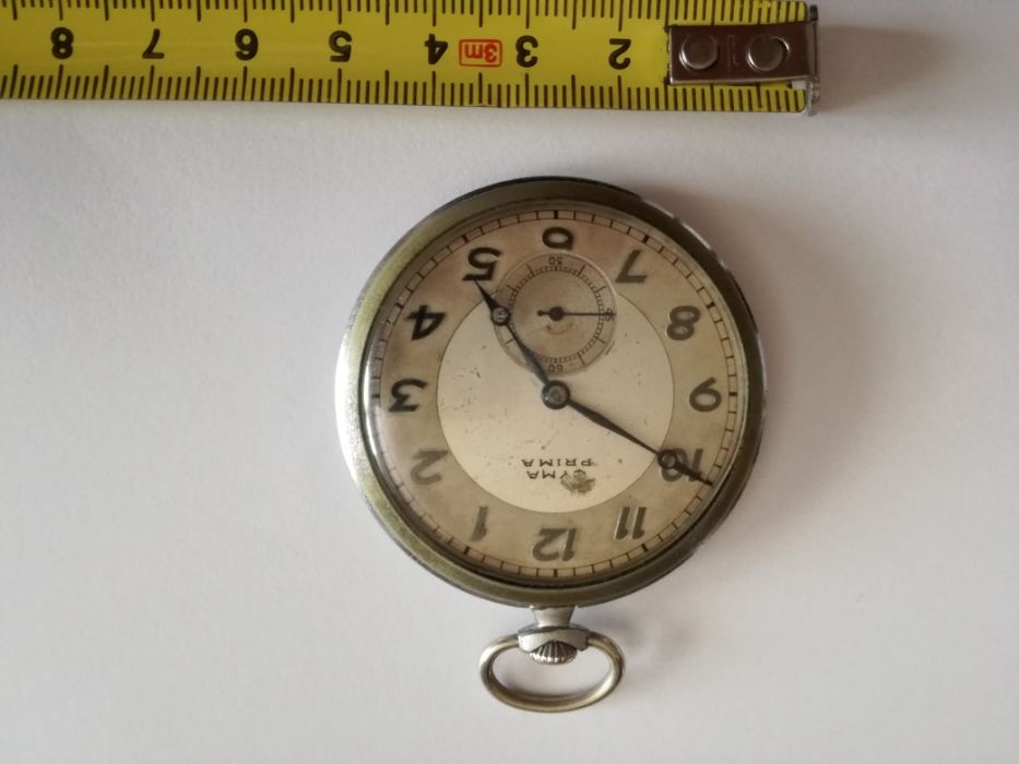 Relógio Bolso Coleção "CYMA PRIMA" Anos 40/50- 15 Jewels Swiss Made