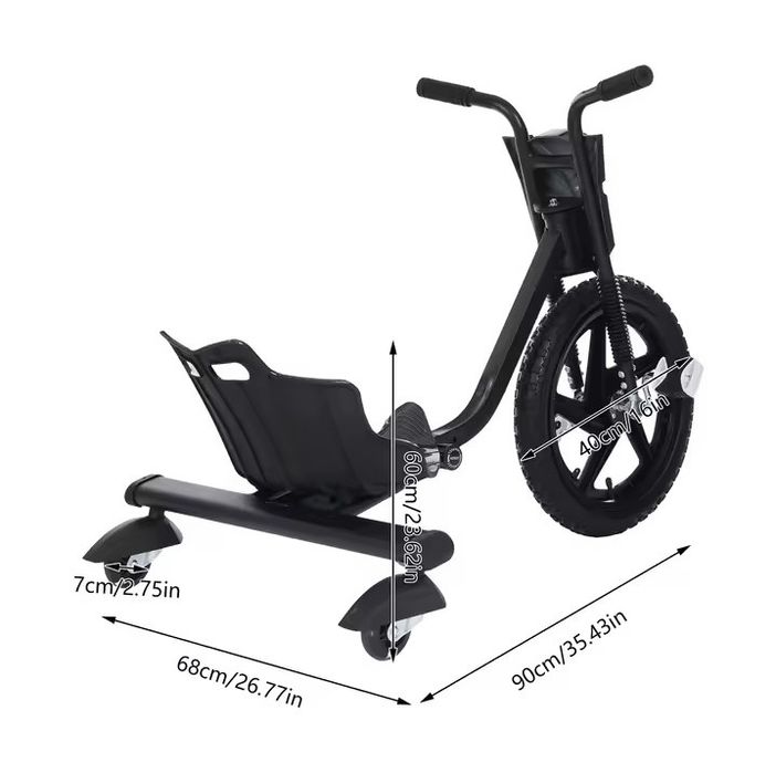 .Rower do driftu 360^ trójkołowiec 16 cali.