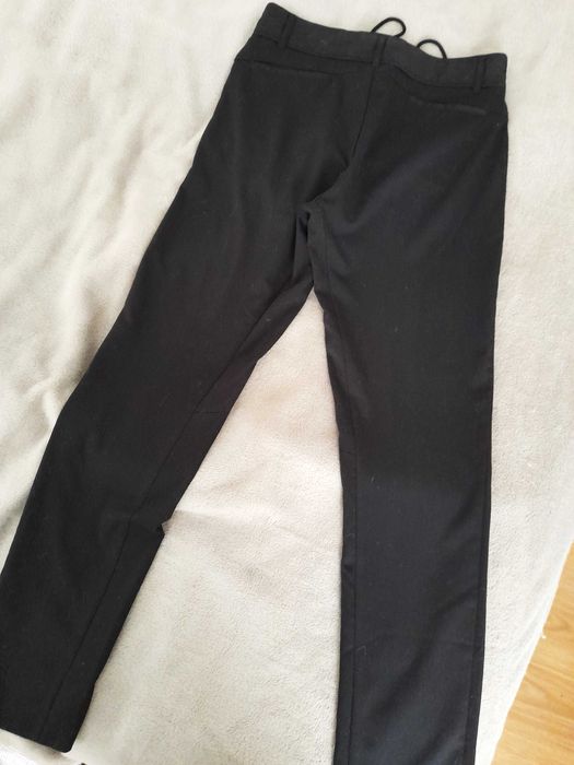 Calças pretas de algodão tipo fato para senhora tamanho M 69% algodão