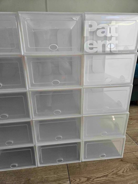 Pudełka 20 sztuk modułowe organizery białe do przechowywania zestaw