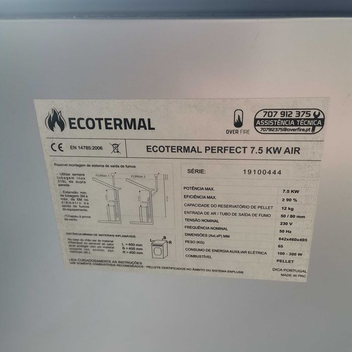 Salamandra a pellets 7,5KW