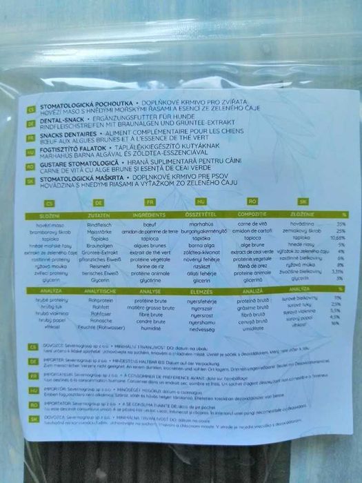 Przysmak dla psa / przekąska dentystyczna / smaczek dla psiaka.