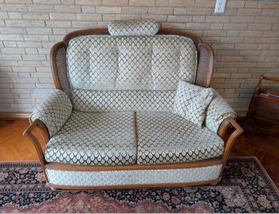 Stylowy zestaw wypoczynkowy z rafią