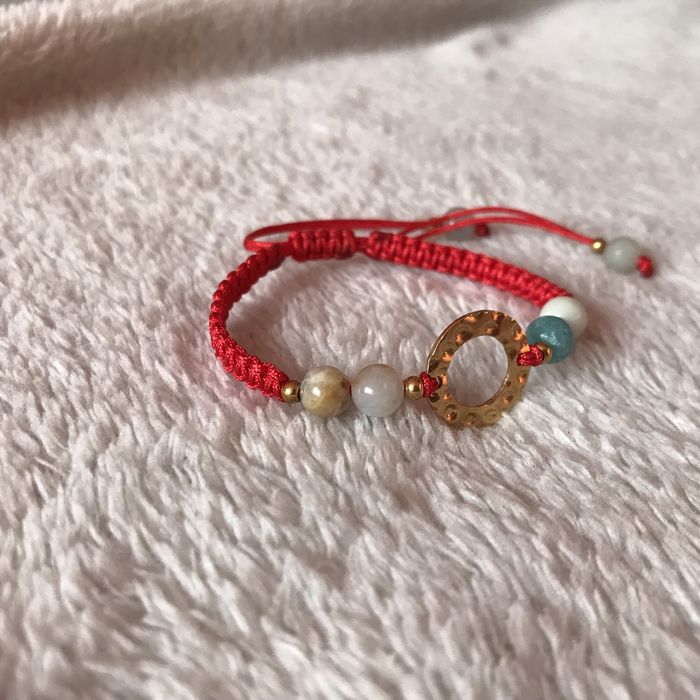 Bransoletka damska z amazonitem regulowana