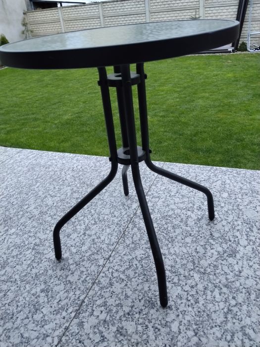 Fotel ogrodowy, krzesło + stolik. Aluminium.  Nowe